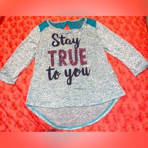 Arizona high low Little Girls Blouse